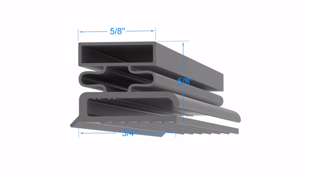 Tyler 5061757 Door Gasket - Size 64-3/16 x 29-1/8 Compatible with Tyler 5061757