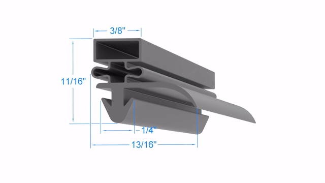 Silver King 22 1/2 x 24 1/4 Door Gasket - Size 22-1/2 x 24-1/4 Compatible with Silver King 38x78-3-4