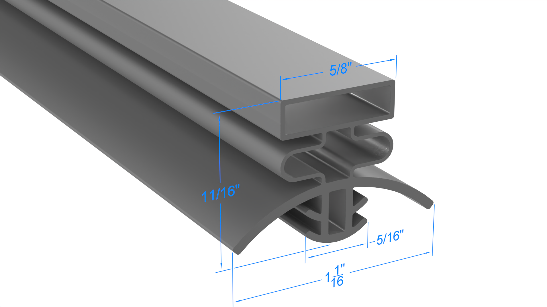 Hobart UHT48LR Door Gasket Part - Size 20-1/4 x 26-1/4 Compatible with Hobart 433623-2