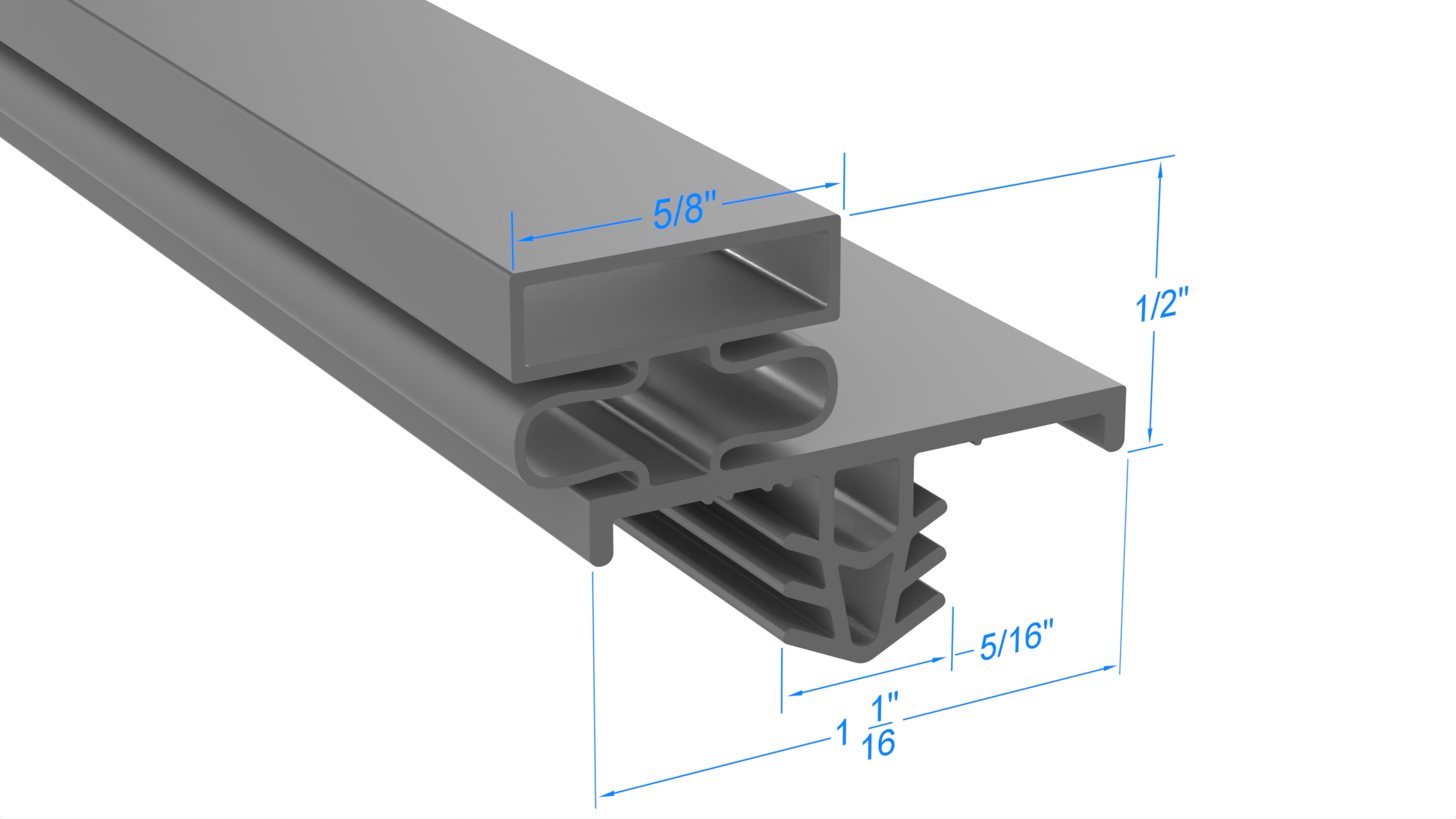 Delfield 22 3/4 x 58 5/8 Door Gasket - Size 22-3/4 x 58-5/8