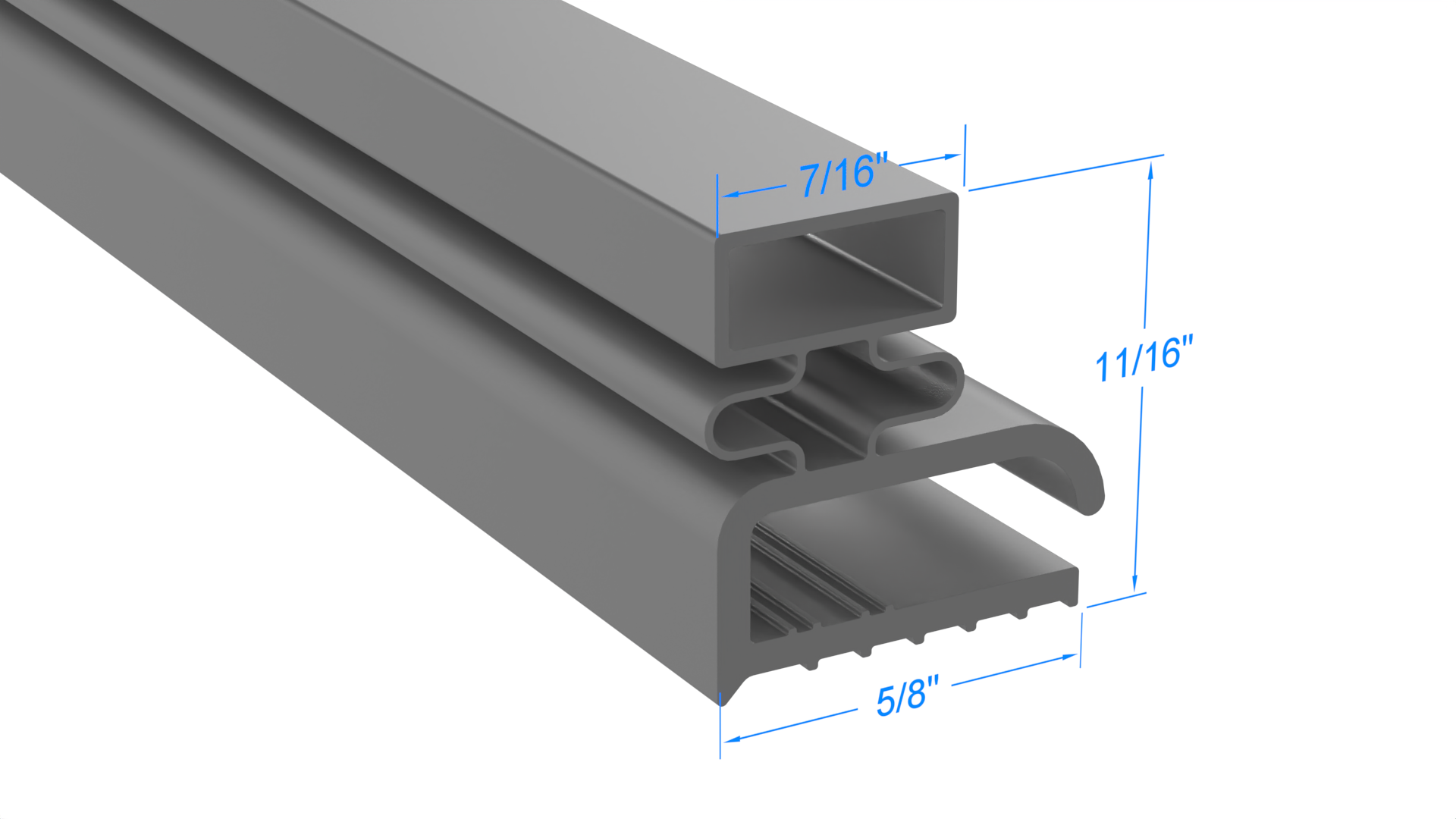 Randell 20072SC Door Gasket Part - Size 7-5/8 x 24-3/8 Compatible with Randell IN-GSK195