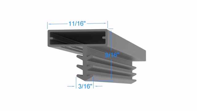 Kolpak 25567-1075 Door Gasket - Size 36-1/4 x 78 Compatible with Kolpak 25567-1075