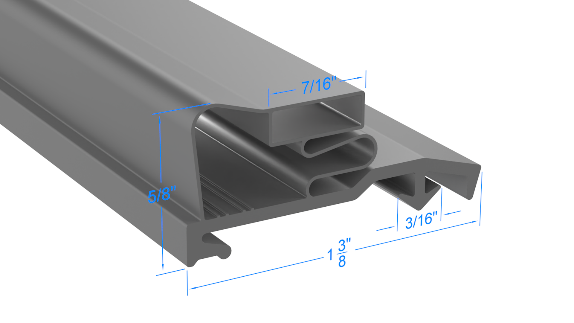 Schott Gemtron 3M-0016-048 Door Gasket - Size 29-5/16 x 25 Compatible with Schott Gemtron 3M-0016-048