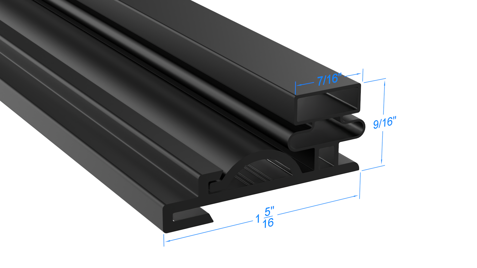 Styleline 02K1C1BS-DA Door Gasket Part - Size 23 x 62-3/4 Compatible with Styleline 5595BCK1