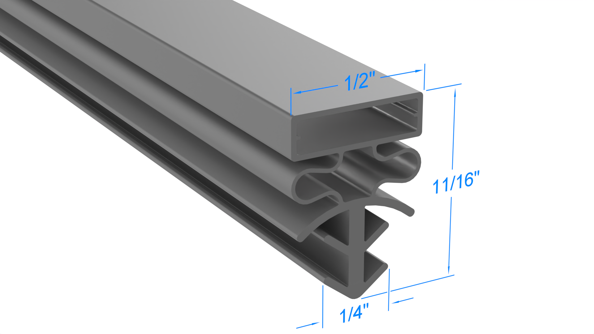 Barr 24 1/2 x 65 7/8 Door Gasket - Size 24-1/2 x 65-7/8 Compatible with Barr 26x60-1-2