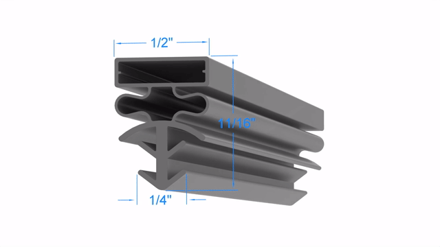 Traulsen 22 3/4 x 59 3/4 Door Gasket - Size 22-3/4 x 59-3/4 Compatible with Traulsen 32-3-8x67