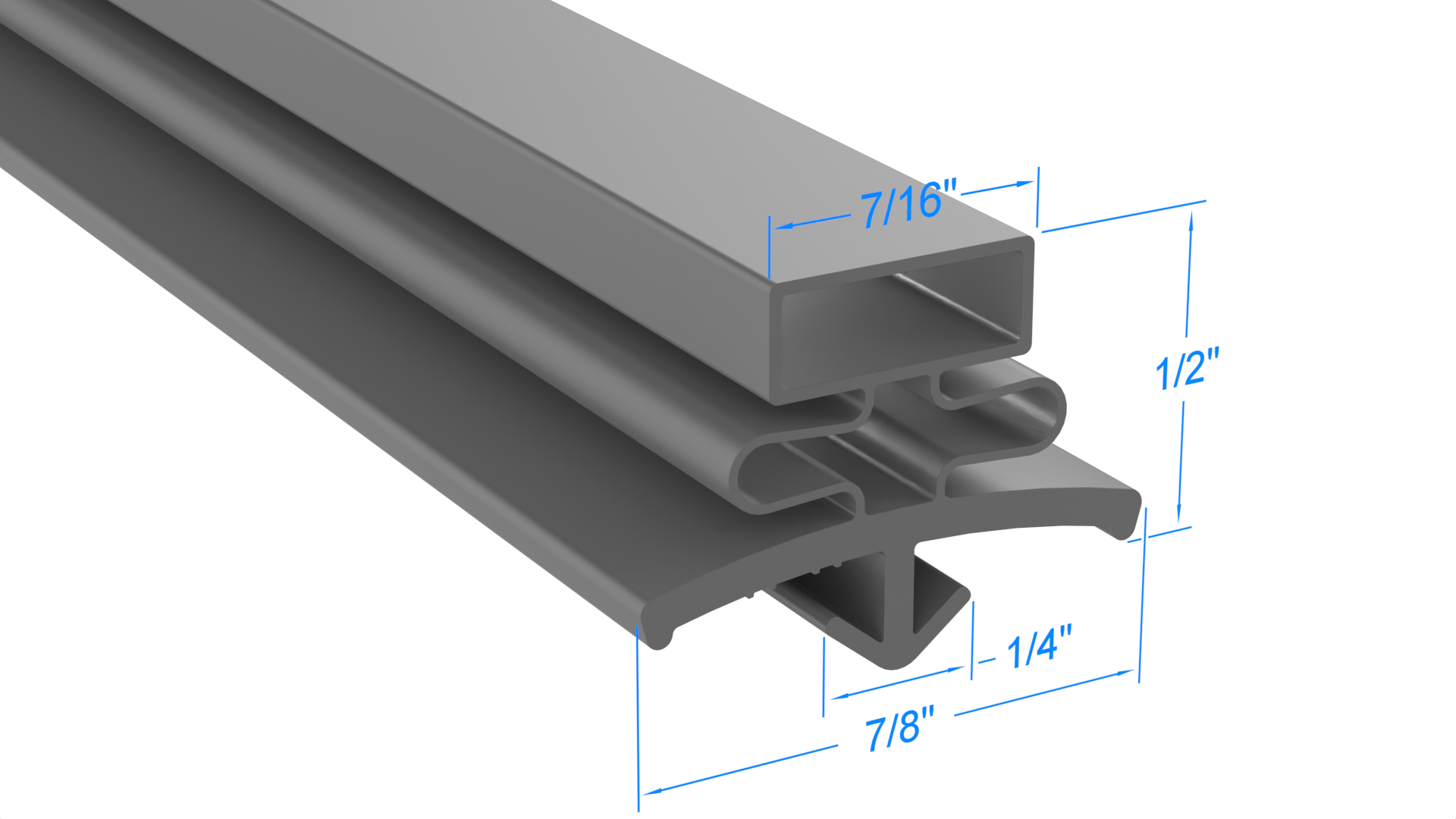 Universal Nolin 29 1/4 x 57 Door Gasket - Size 29-1/4 x 57 Compatible with Universal Nolin 29-1-4x57