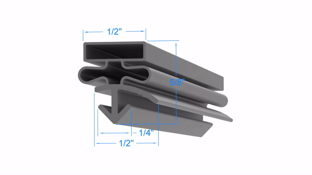 Traulsen 42090-02 Door Gasket - Size 59-7/8 x 23-1/2 Compatible with Traulsen 42090-02