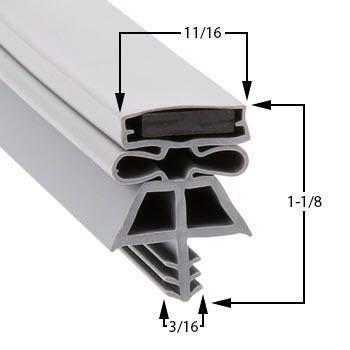 Kolpak 32 x 78 Door Gasket - Size 32 x 78 Compatible with Kolpak 29-7-8x58-3-8