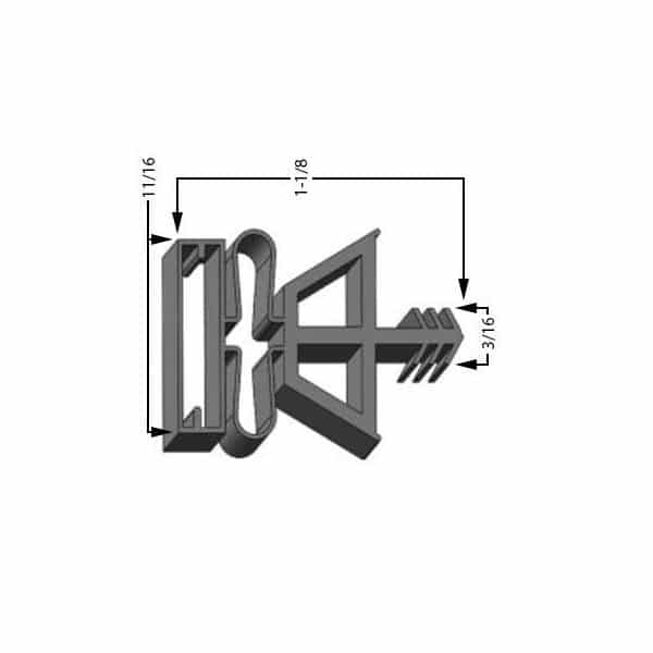 Kolpak 535302565 Door Gasket - Size 36-1/2 x 84-1/2 Compatible with Kolpak 535302565