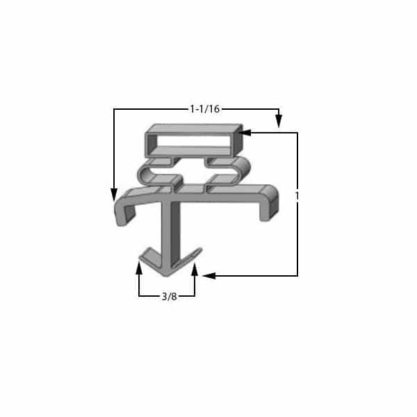 American Panel 9A-1140 Door Gasket - Size 34 x 77 Compatible with American Panel 9A-1140