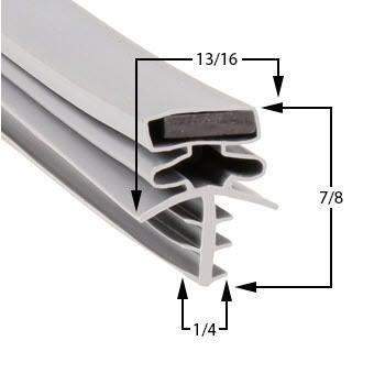 Bally 35 5/8 x 66 1/4 Door Gasket - Size 35-5/8 x 66-1/4 Compatible with Bally 14-7-8x23-3-4