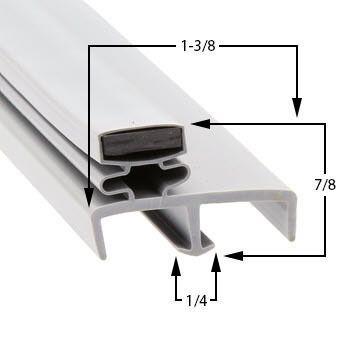 Tafco 129CTPR Door Gasket Part - Size 38 x 78 Compatible with Tafco 7-1048C