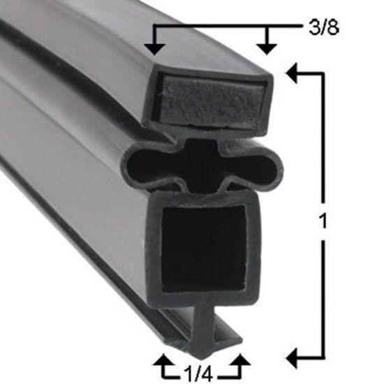 True T-23-2, GDM 23-2 Door Gasket Replacement Kit 1 x Top door 810808 1 x Bottom Door 810878 Black Narrow Gasket B00EN8MSG4, B00EN8GLIU Compatible with True Mfg 810808|810878