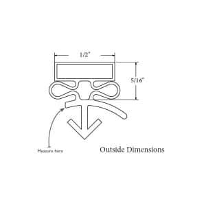 Delfield 1701313 Door Gasket - Size 60-3/8 x 24-3/8