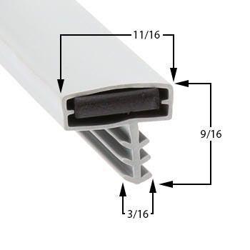 Kolpak 44 1/8 x 79 Door Gasket - Size 44-1/8 x 79 Compatible with Kolpak 13-1-2x29-1-2