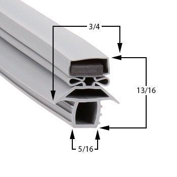 Traulsen 36858 Door Gasket - Size 15-1/2 x 8-1/2 Compatible with Traulsen 36858