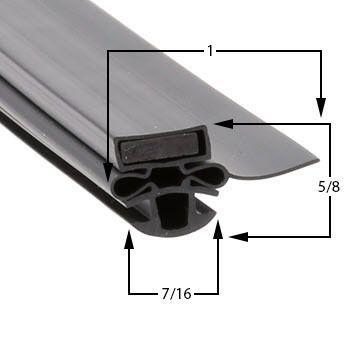 Turbo Air 30223U0200 Door Gasket - Size 26-1/2 x 28 Compatible with Turbo Air 30223U0200