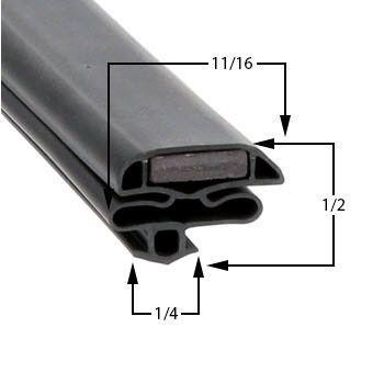 Anthony 02-14799-0004 Door Gasket - Size 28-7/8 x 76-7/8 Compatible with Anthony 02-14799-0004