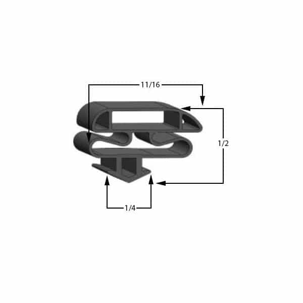 Anthony 24 x 58 Door Gasket - Size 24 x 58 Compatible with Anthony 26-1-2x28-3-4