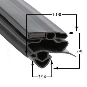 True 947747 Door Gasket - Size 25-3/4 x 54 Compatible with True Mfg 947747