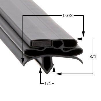 True TBB-3 Door Gasket Part - Size 21-1/2 x 30-3/4 Compatible with True Mfg 959287