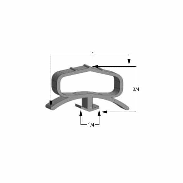 Beverage-Air 34 Door Gasket - Size 34 x na Compatible with Beverage-Air 9x23-1-4