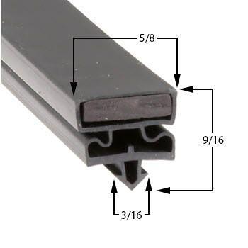 Styleline 5595BCK1 Door Gasket - Size 23 x 62-3/4 Compatible with Styleline 5595BCK1