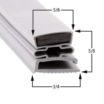 Continental T2FDS2S Door Gasket Part - Size 23-5/8 x 60-5/8