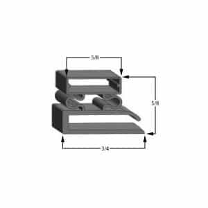 Delfield 1702101 Door Gasket - Size 59-1/2 x 23-1/8