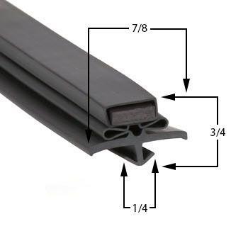 True 917292 Door Gasket - Size 23-3/8 x 26-1/2 Compatible with True MFG 917292