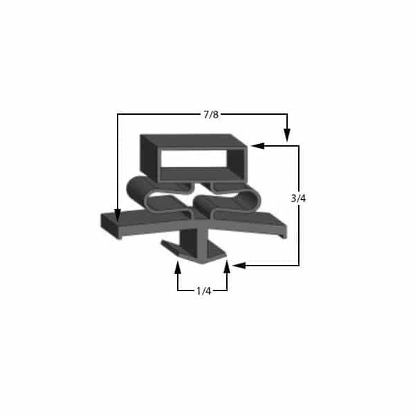 Beverage-Air 404-231C Door Gasket - Size 24-3/4 x 55 Compatible with Beverage-Air 404-231C